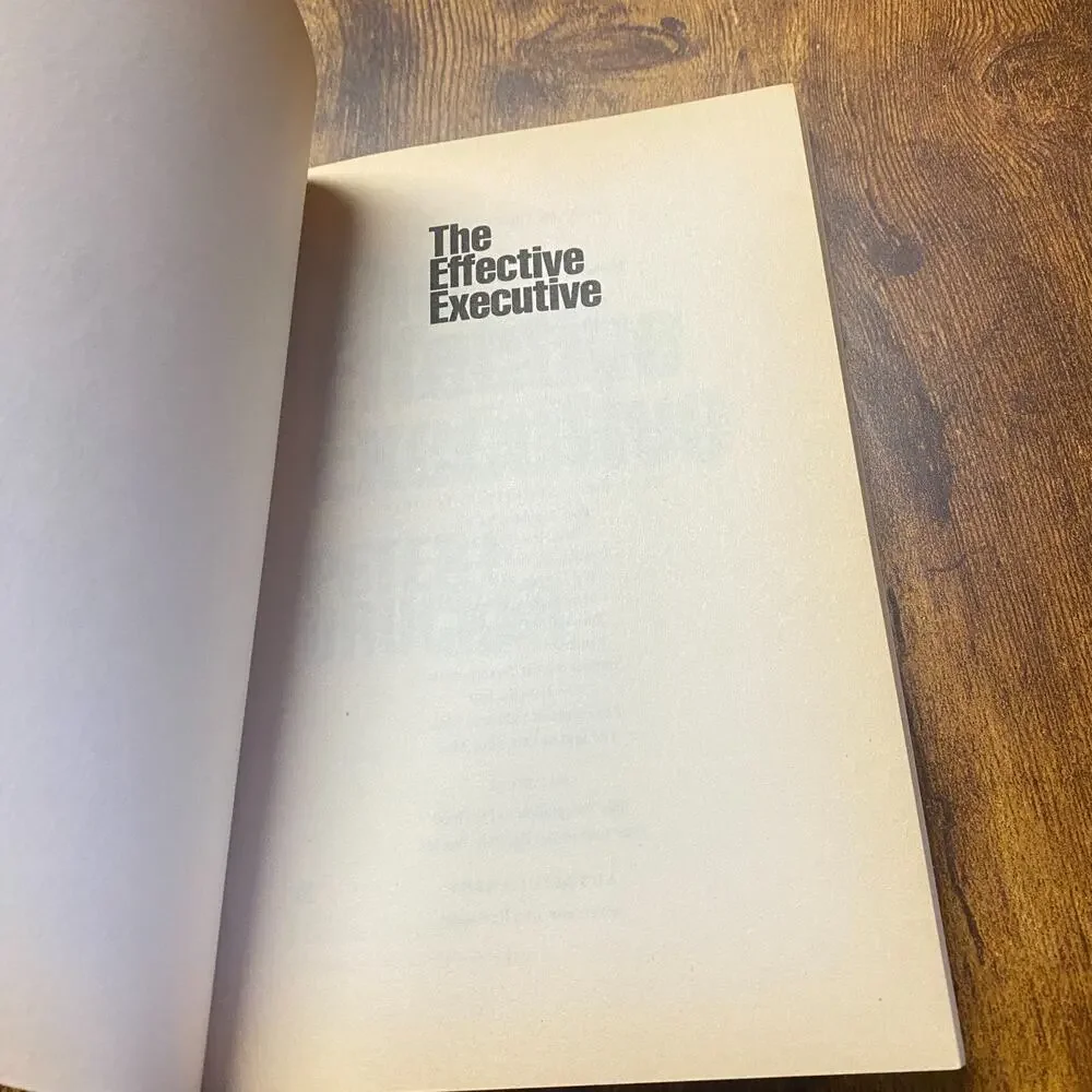 Effective Executive by Peter F. Drucker (1993, Trade Paperback)